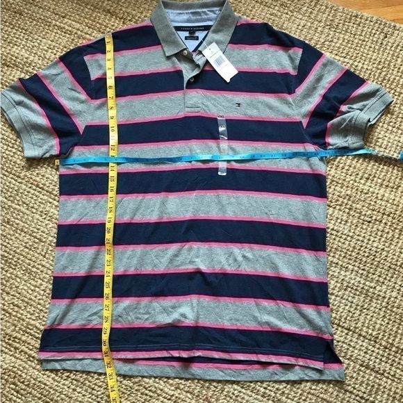 TOMMY Hilfiger striped polo shirt top XXL Big and Tall. New with tags. - Picture 2 of 6